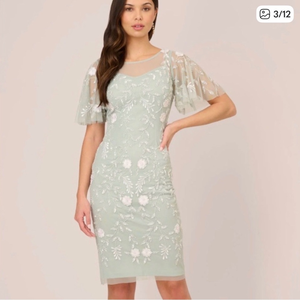 Mint green Adrianna papell